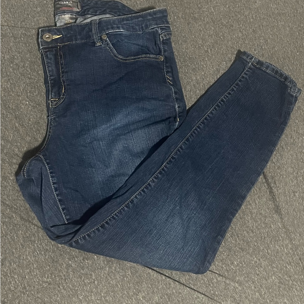 Torrid Women's Dark Blue Skinny Jeans